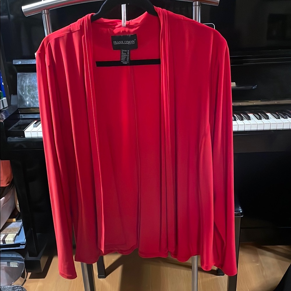 💜Frank Lyman Design Vibrant Red Coverup